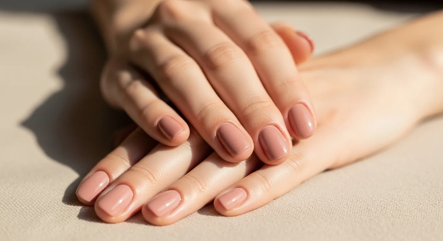 Mãos com manicure de acabamento impecável